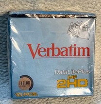 Verbatim Formatted IBM MF 2HD 3.5” Microdisks DatalifePLUS 10 Pack - New - $7.43