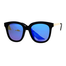 Damen Retro Mode Sonnenbrille Übergröße Schwarz Quadratisch Rahmen Spiegel Linse - £8.61 GBP