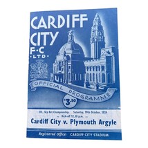 Cardiff City v Plymouth Argyle Football Programme. 1 / 10 / 2024. Champi... - $7.34