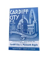 Cardiff City v Plymouth Argyle Football Programme. 1 / 10 / 2024. Champi... - $10.03 CAD