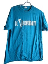 Blue T Shirt Sz L  Ax Throwing New Bern NC Be AxTraordinary Sz L Cotton ... - $37.99