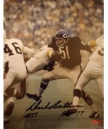 Dick Butkus “HOF 79” Autographed Signed 8x10 Photo Chicago Bears RCA COA - £117.16 GBP