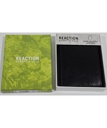 NIB Reaction Kenneth Cole Mens Bifold Black Leather Wallet in Gift Box - $39.31 CAD