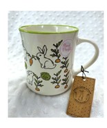  Carrot Patch Cottage White Bunnies, Cabbage, &amp; Carrots Handpainted 21oz... - $318.81 MXN