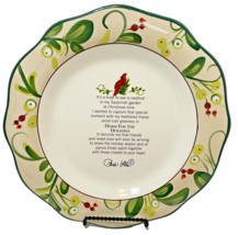 Paula Deen Home for the Holidays Cardinal Christmas Collectors Plate 2009 11&quot; - £13.70 GBP
