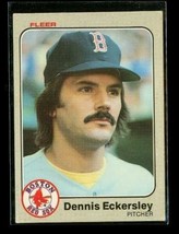 Vintage 1983 Fleer Baseball Trading Card #182 Dennis Eckersly Boston Red Sox - £6.57 GBP