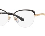 BVLGARI Eyeglasses BV2239B 2033 Pink Gold &amp; Black Frame W/ Clear Demo Lens - $188.09