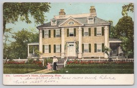 Postcard Longfellow&#39;s Home Cambridge Massachusetts - £3.56 GBP