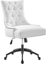 Regency Tufted Fabric Swivel Office Chair By Modway In Black And White. - £180.59 GBP