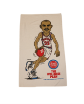 Vtg 90s Detroit Pistons Basketball Grant Hill Spell Out Bath Beach Towel... - $49.45