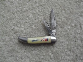 Vintage Mid Century Pat No Statue of Liberty Handle 2 Blade Pocket Knife - £17.99 GBP