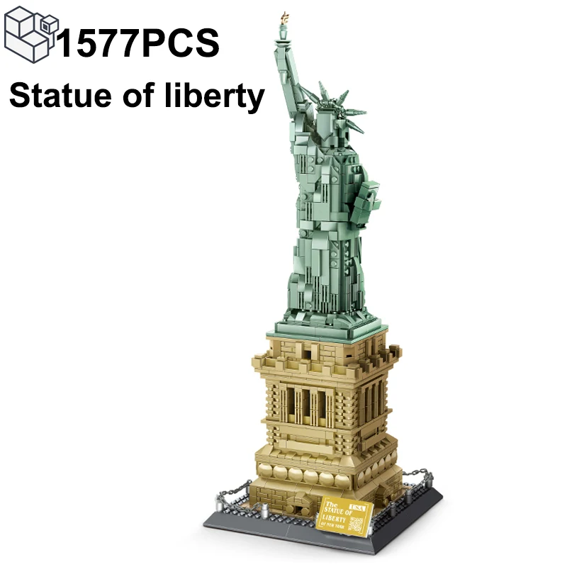 1577PCS Statue Of Liberty Of US Building Blocks World Famous Architecture Bricks - £70.20 GBP