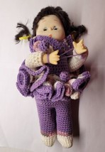 Homemade Crocheted Body 15&quot; Doll - $29.69