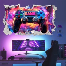 Gaming Wall Decals Gamer Wall Stickers Video Game Wall Art Murals Decals for Te - £25.77 GBP