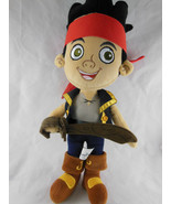 Disney Jake and the Neverland Pirates 14 inch Plush Doll w sword Smiling... - $14.91 CAD