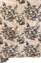 4 panels RETRO Vintage 40s Barkcloth Fabric Tower Vat Print  Design Flor... - $355.51