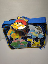 Pokemon 2015 Pikachu Black &amp; Blue School Lunch Bag - New With Tags - Rare - $19.79