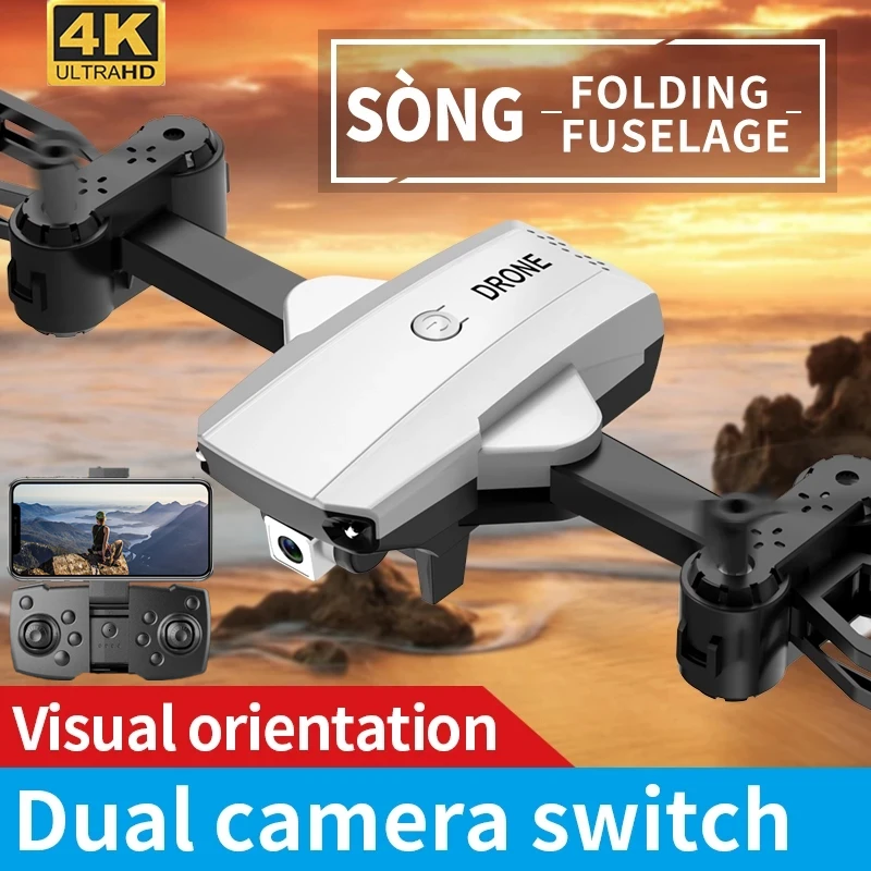 WIFI FPV Two Axis Four Blade Folding RC Drone 4K Dual Camera Optical Flo... - £39.86 GBP+