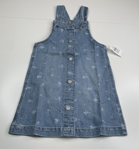 Gap Baby NWT 5T denim jean blue button up Jumper dress overall I8 - £14.67 GBP