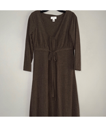 LOFT Brown Long Sleeve Dress - $401.86 MXN