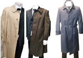 Raincoat Man Long Autumn Cotton Blend Olmetex Various Colours Measures Vintage - £109.99 GBP