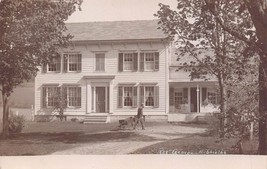 Residence Of George H SHIELDS-WORKMAN With WHEELBARROW~1900s Real Photo Postcard - £8.75 GBP
