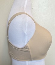 Cacique Simply Wire Free Bra Plunge Size 42 DDD Beige Tan Nude Neutral - £26.62 GBP