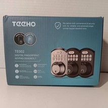 TEEHO TE002K Fingerprint Door Lock Set Keyless Entry Keypad Deadbolt - $19.80