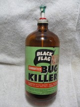 Vintage Collectible BLACK FLAG BUG KILLER 32oz Amber Sprayer Bottle-True... - £31.93 GBP