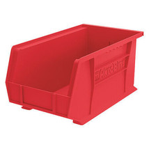 Akro-Mils 30240Red Hang &amp; Stack Storage Bin, Red, Plastic, 14 3/4 In L X... - £28.32 GBP