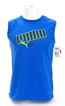 Puma Signature Blue Sleeveless Tee T-Shirt Youth Boy&#39;s NWT - £23.97 GBP