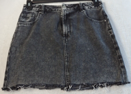 PacSun Skirt Women Size 28 Black Denim 100% Cotton Flat Front Belt Loops... - £17.35 GBP