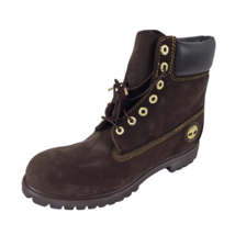 Timberland 6IN Premium Brown Waterproof Boots Men Outdoors Hiking 89062 Size 12 - £119.88 GBP