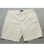 Polo by Ralph Lauren Chino Shorts Mens Tan Slash Pockets Medium Wash Low... - $38.07 CAD