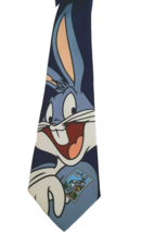 1997 Looney Tunes Men&#39;s Vintage Tie Postage Stamp Collection Bugs Bunny - £7.94 GBP
