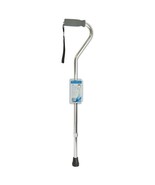 Blue Jay Silver Offset Cane with Soft Foam Handle &amp; Wrist Strap Comfortable - $22.18