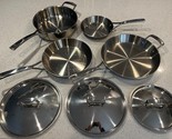 Sur La Table 7-Piece Stainless Steel Frying Pan Set w/ Lids - $96.74