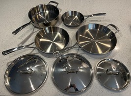 Sur La Table 7-Piece Stainless Steel Frying Pan Set w/ Lids - £77.32 GBP