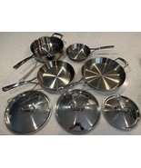 Sur La Table 7-Piece Stainless Steel Frying Pan Set w/ Lids - £76.09 GBP