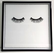 Black Framed Wall Art Marmont Hill Set Of Eye Lashes - 1990s Room Decor - $39.49 CAD