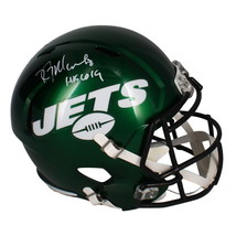 Kevin Mawae Autographed &quot;HOF 19&quot; New York Jets Full Size Speed Helmet Beckett - £200.25 GBP