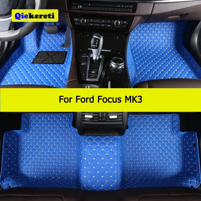 QIEKERETI Custom Car Floor Mats For Ford Focus MK3 2012-2018 Auto Carpets Foot - $80.82+