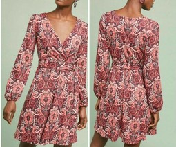 Anthropologie Paisley Belted Dress by Maeve $148 Sz S - NWT - £51.83 GBP