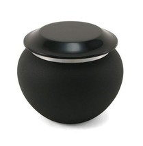 Small/Keepsake Black Pagoda Aluminum Funeral Cremation Urn, 25 Cubic Inches - £44.86 GBP