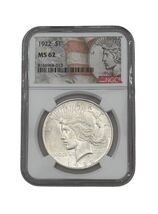 1922 Peace Silver Dollar $1 NGC MS62 Certified U.S. Silver Coin - $98.01