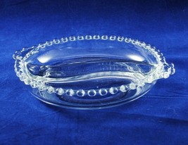 Candlewick 2-Part Relish Serving Dish Clear Crystal Imperial Glass Beaded Edge - £5.98 GBP