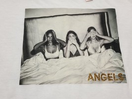 Victoria&#39;s Secret Small T-Shirt Top White See Hear Speak No Evil Angel Nwt New - £22.24 GBP