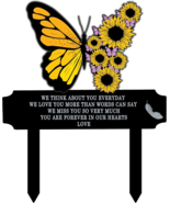 Outdoors Metal Delicate Memorial Decorative Grave Markers Cemetery Decor... - $242.14 MXN