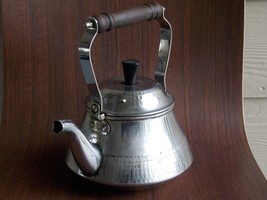 Vintage Revere Ware Copper Tea Kettle Wooden Handle Teapot - $39.99