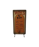 Vintage Retro WINES Wood Bar Restaurant Sign Door Wall Decor - $83.14